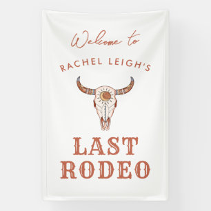 Banderoles Bienvenue au dernier rodéo de la cowgirl du désert