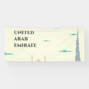 Banderoles Bienvenue aux Émirats arabes unis