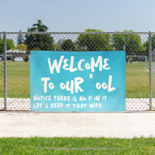 Banderoles Bienvenue dans notre piscine