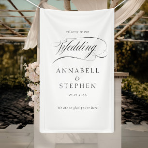 Banderoles Bienvenue ! Moderne, Calligraphie, Mariage