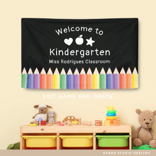 Banderoles Bienvenue personnalisée de retour à la maternelle