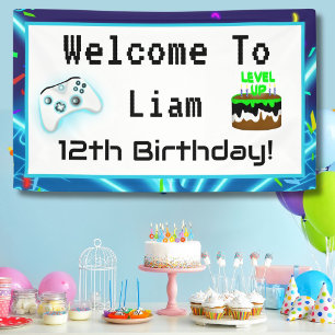 Banderoles Bienvenue pour les 12 ans Joyeux Anniversaire Cri