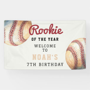 Banderoles Bienvenue pour les 7 ans de la recrue de baseball 