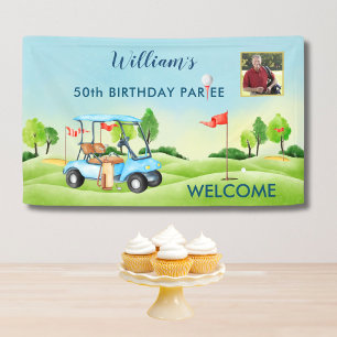 Banderoles Bienvenue pour un 50e anniversaire (tous âges) sur
