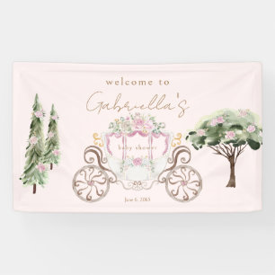 Banderoles Bienvenue Princess Baby shower Blush