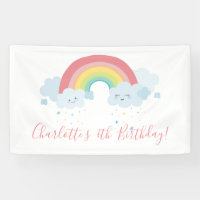 BIENVENUE RAINBOW CLOUDS kawaii fête couleurs past