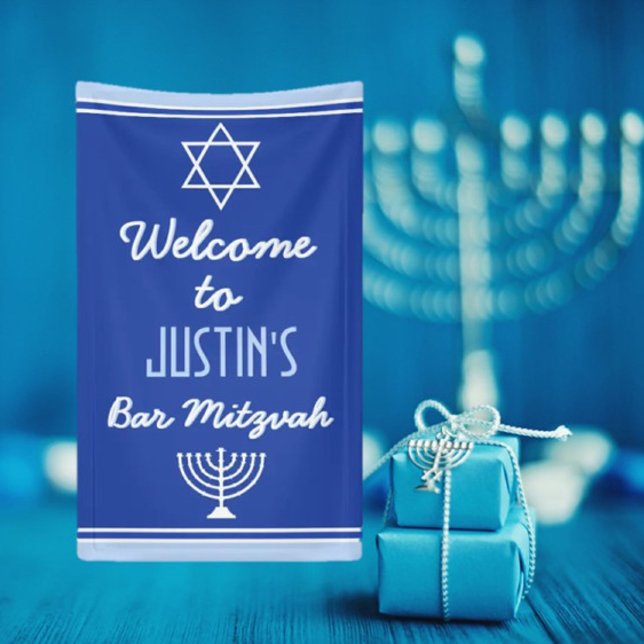 Banderoles Bienvenue sur mesure à Bar Mitzvah (Créateur téléchargé)