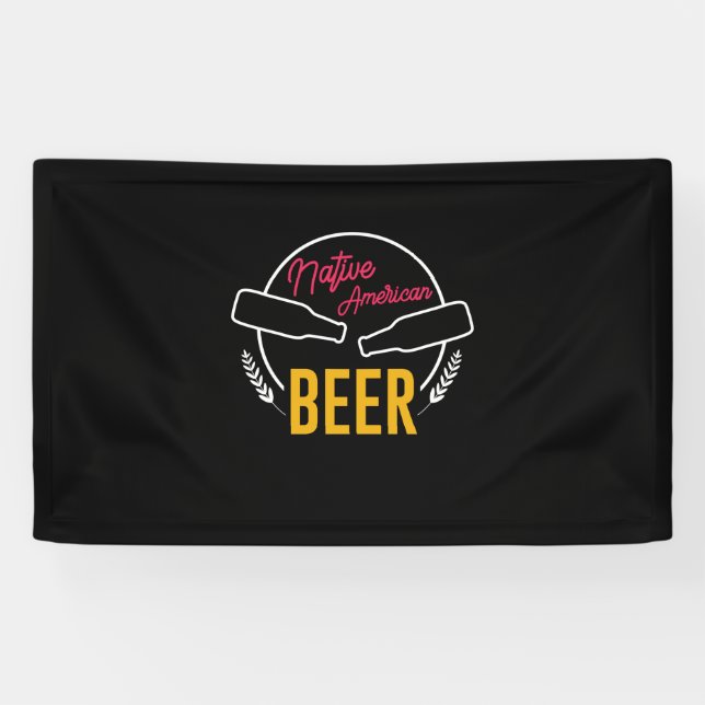 Banderoles Bière amérindienne (Horizontal)