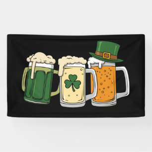 Banderoles Bières irlandaises Drapeau de l'Irlande Saint-Patr