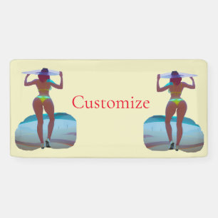 Banderoles Bikini Booty Beach Girl Thunder_Cove