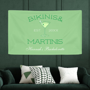 Banderoles Bikinis Et Martinis Green Beach Bachelorette