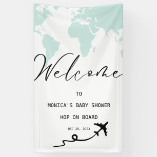 Banderoles Billetterie de l'avion de voyage Baby shower Affic