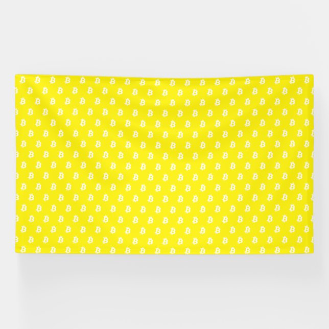 Banderoles Bitcoin Jaune (Horizontal)