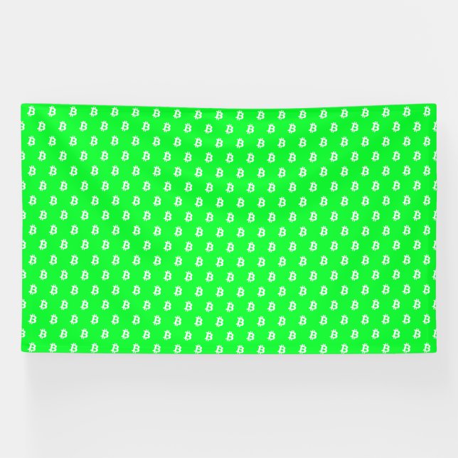 Banderoles Bitcoin Vert (Horizontal)