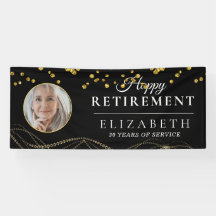 Black Delicate personnalisée Photo Party Retraite