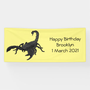 Banderoles Black hungry scorpion