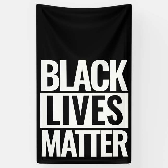 Banderoles Black Lives Matt Personnalisé (Vertical)