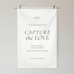 Banderoles Blanc Capturez l'amour Mariage