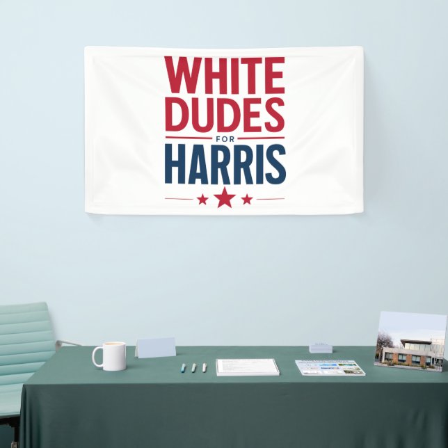 Banderoles Blancs pour l'élection de Harris Kamala Harris 202 (Salon professionnel)