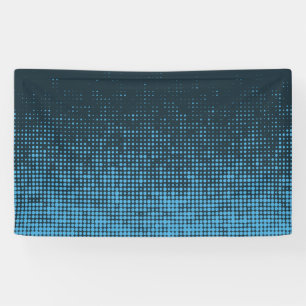 Banderoles Bleu, moderne, rétro, cool, motif à points tendanc