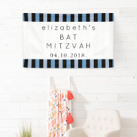 Bleu, Motif rayé, Lignes, Bat mitzvah
