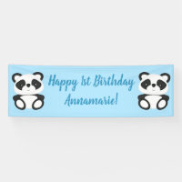 Bleu Panda Bear fête d'anniversaire