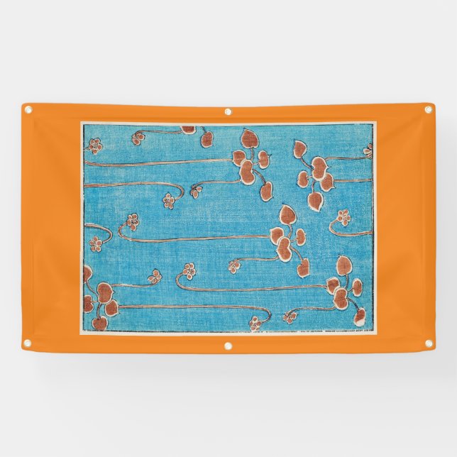 BANDEROLES BLOC DE BOIS JAPONAIS IMPRIMER DES MENSONGES D'EAU (Horizontal)