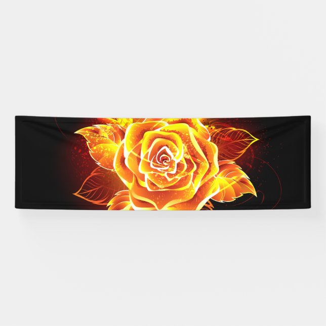 Banderoles Blooming Fire Rose (Horizontal)