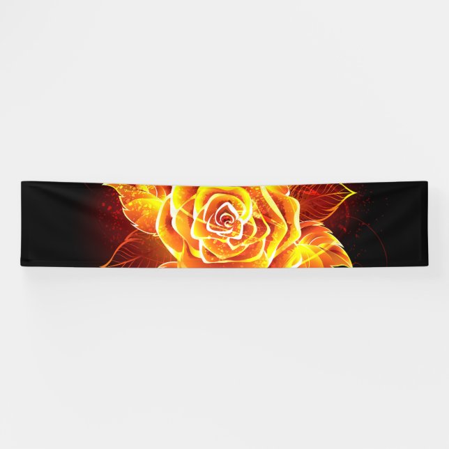 Banderoles Blooming Fire Rose (Horizontal)