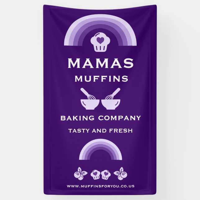 Banderoles Blueberry Muffin Baker (Vertical)