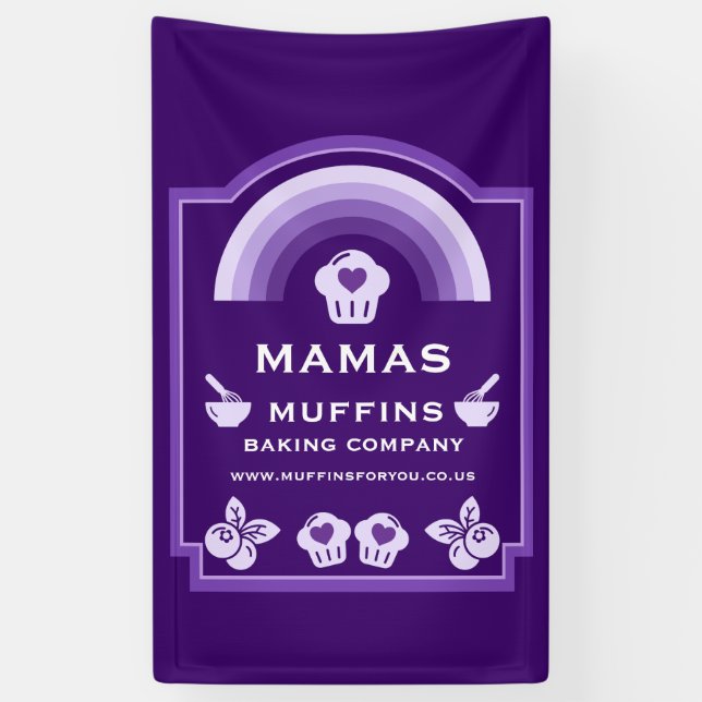 Banderoles Blueberry Muffin Baker (Vertical)