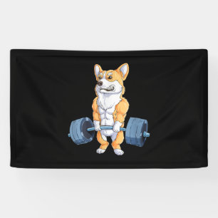 Banderoles Bodybuilder Corgi, bouffée d'alimentation