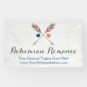 Banderoles Bohème Croisé Flèches Sur Bois Rustique Boho Chic