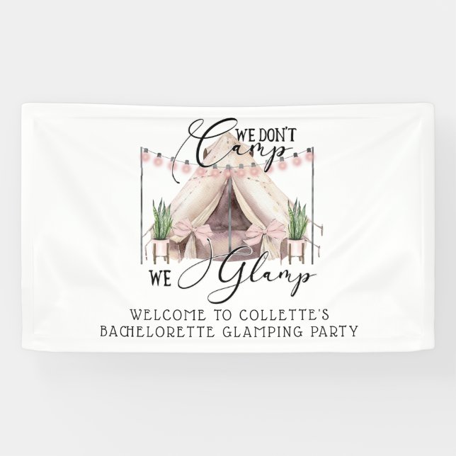 Banderoles Boho Bachelorette Glaming Party (Horizontal)
