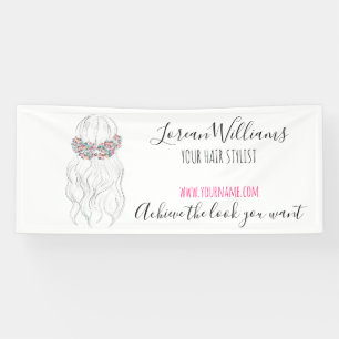 Banderoles Boho Coiffeur Mariage Floral Romantique