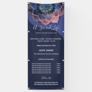 Banderoles Boho Nebula Bloom   Conception de Mandala