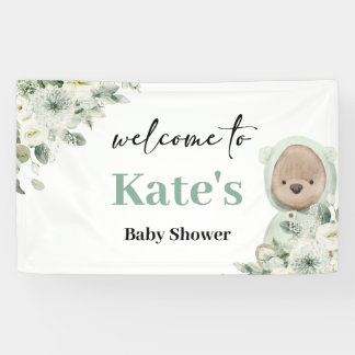 Banderoles Boho Teddy Bear Baby shower d'attente d'attente ar