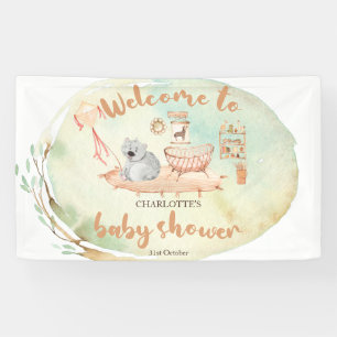 Banderoles Boho We Can Bearly Wait Baby shower Bien-Être Chan