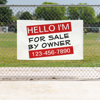 Banderoles Bonjour À Vendre Par Propriétaire Vente Maison