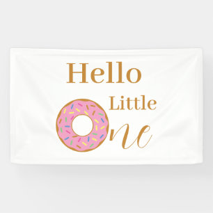 Banderoles Bonjour Little One 1er anniversaire fête des beign