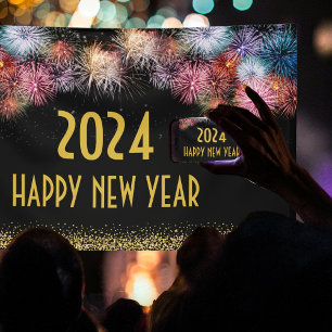 Banderoles Bonne année mur