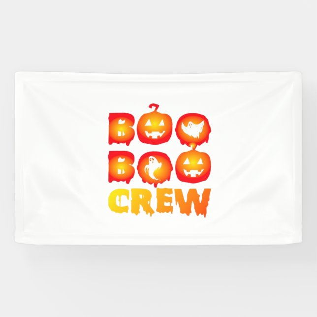 Banderoles Boo Boo Crew T-Shirt surdimensionné (Horizontal)