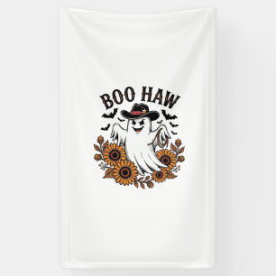 Banderoles Boo Haw Cowboy Fantôme Tournesols Chauves-souris H