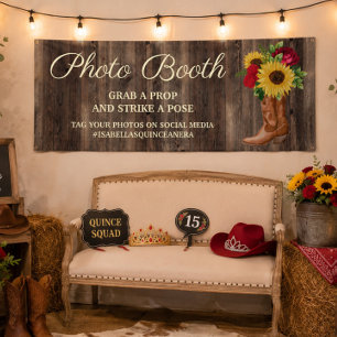 Banderoles Booth Photo Chaussures de Soleil Rustique Roses Ro