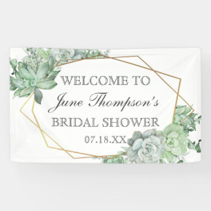 Banderoles Bordure de verdure succulente d'eucalyptus pour Ba