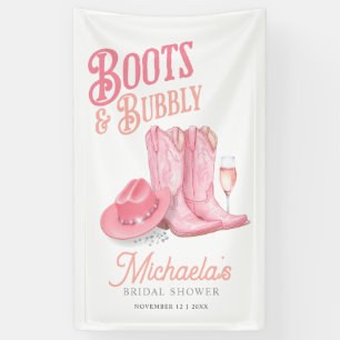 Banderoles Bottes et bulles Fête de mariage western cowgirl r
