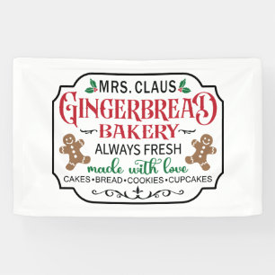 Banderoles Boulangerie Mme Claus Pôle Nord de Noël