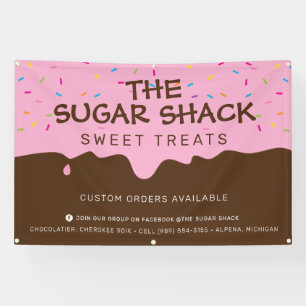 Banderoles Boulangerie PERSONNALISÉE Frosting Drip arroses co