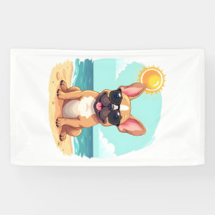 Banderoles Bouledogue français en vacances