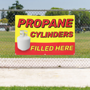 Banderoles Bouteilles De Propane Remplies Ici Publicité